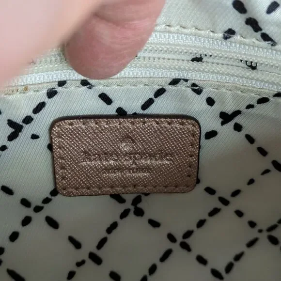 Kate Spade Greer Laurel Way Crossbody Bag Rose Gold Saffiano Leather - Picture 6 of 15